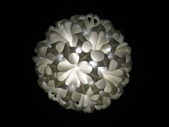 recycled lampshades by Heath Nash